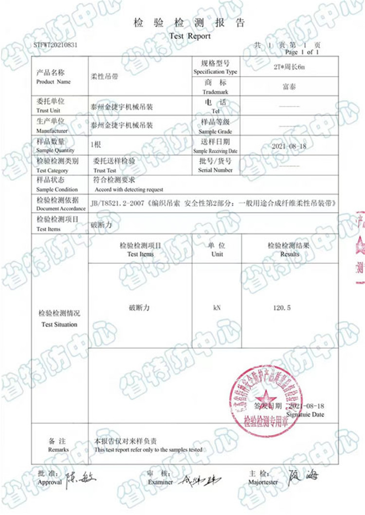 检测质量报告