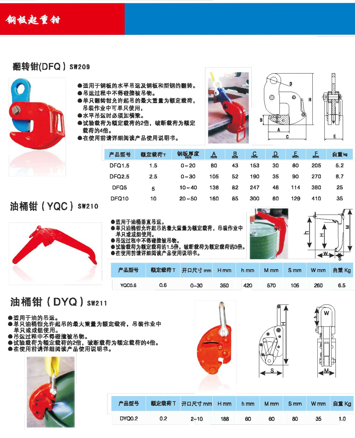 	钢板起重钳